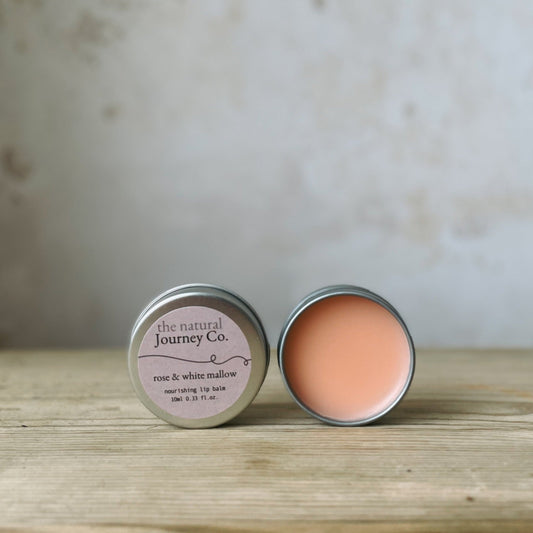 Rose & White Mallow Natural Lip Balm - The Natural Journey Company