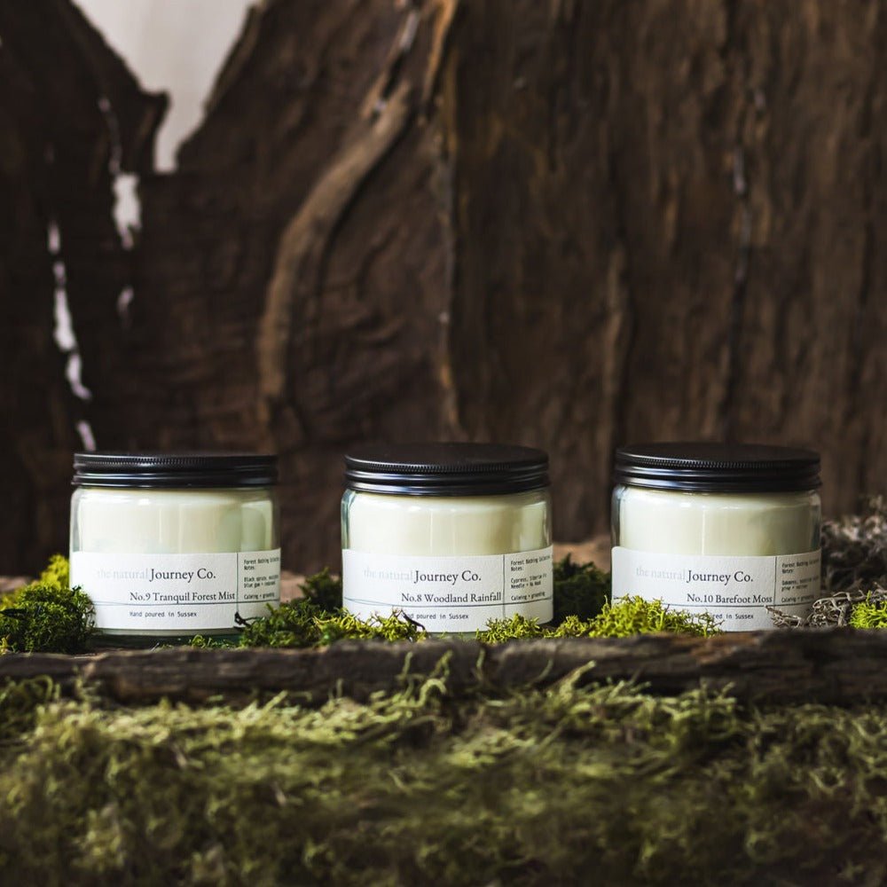 Woodland Rainfall - Forest Bathing Aromatherapy Candle - The Natural Journey Company
